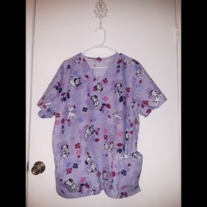 Scrub top 101 dalmatians Disney  L/XL
